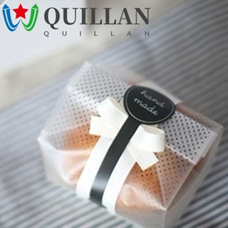 Quillan สติกเกอร์ซีลบรรจุภัณฑ์ มีกาวในตัว สีดํา สําหรับทําเบเกอรี่ เค้ก DIY 70 ชิ้น