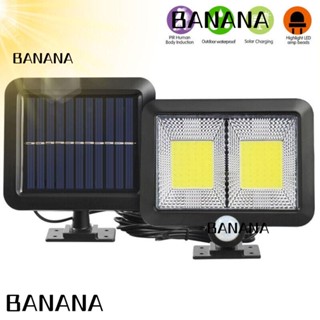 Banana1 โคมไฟติดผนัง LED COB 128 ดวง พลังงานแสงอาทิตย์ 1W 5.5V กันน้ํา