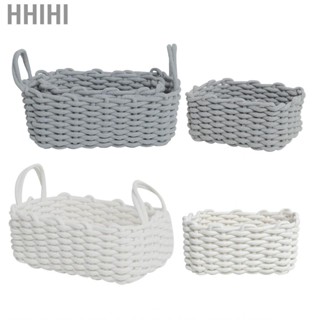 Hhihi Cotton Rope Storage   Multifunction Bins Box Hand Knitting Moisture Absorption for Snacks