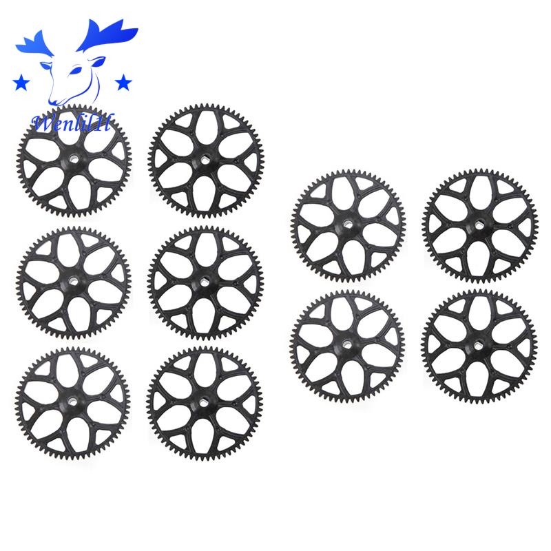 10 ชิ้นเกียร์หลักสําหรับ WLtoys V911S V977 V988 V930 V966 XK K110 RC เฮลิคอปเตอร์เครื่องบิน Drone อะ