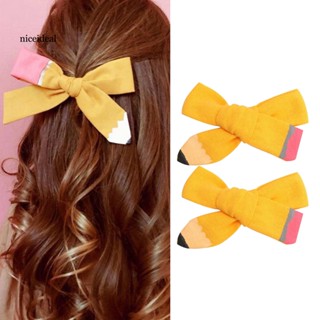 [Nice] กิ๊บติดผม ทรงดินสอ สีเหลือง น่ารัก เข้ากับทุกชุด เครื่องประดับผม สําหรับเด็กผู้หญิง