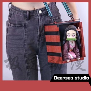 Deepsea studio [Quick delivery in stock] blade of ghost killing GK popcorn bucket stove door your beans wooden case backpack hand-made model ornaments peripheral gifts