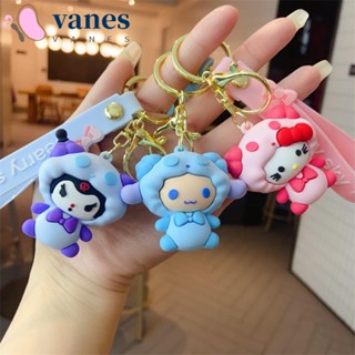 Vanes1 พวงกุญแจ จี้การ์ตูนคิตตี้ ชินนาม่อนโรลน่ารัก สไตล์เกาหลี สําหรับห้อยกระเป๋า