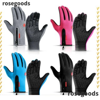 Rosegoods1 ถุงมือกันลม กันน้ํา ให้ความอบอุ่น สําหรับเล่นสกี ขี่จักรยาน เล่นกีฬา กลางแจ้ง ฤดูหนาว