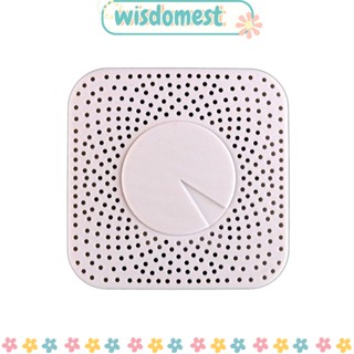 Wisdomest เครื่องตรวจจับก๊าซคาร์บอนไดออกไซด์ 6-in-1 CO2 แบบพกพา PM2.5 Formaldehyde TVOC CO2 สีขาว