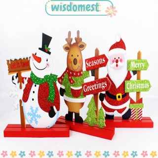 Wisdomest ตุ๊กตาหมี สโนว์แมน คริสต์มาส สําหรับตกแต่งบ้าน