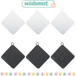 Wisdomest จุกปิดท่อระบายน้ํา ซิลิโคน ขนาด 6x6 นิ้ว แบบพกพา สีเทา สีขาว สําหรับห้องน้ํา บ้าน 6 ชิ้น