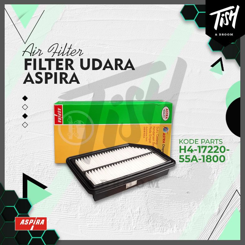 Aspira 17220-55A กรองอากาศ Jazz GK5 2014-2019 กรองอากาศ