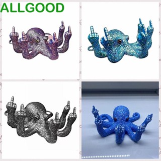 Allgoods รูปปั้นปลาหมึกเรซิ่น เรืองแสง กันน้ํา ทนทาน สําหรับตกแต่งโต๊ะ