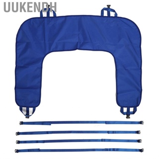 Uukendh U Shape Patient Turning Sheet with Fixation Straps Labor Saving Bed Ridden Patients Lifting Pad rotating cloth M Size