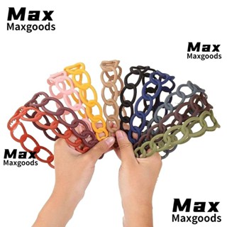 Maxg ที่คาดผมโซ่ ห่วงกว้าง อุปกรณ์เสริมผม ที่มองไม่เห็น พลาสติกแฟชั่น ผมหยิก เครื่องมือแก้ไขผู้หญิง