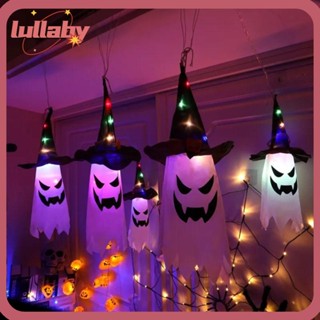 Lullaby หมวกแม่มดฮาโลวีน มีไฟ LED 80 ซม. สําหรับตกแต่งปาร์ตี้ฮาโลวีน