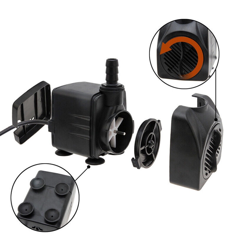 ปั๊มน้ำตู้ปลา ปั๊มน้ำ ปั๊มน้ำพัดลมไอน้ำ ปั๊มพัดลมไอเย็น ปั๊มน้ำแบบแช่ 3W 5W 10W 25W 35W - รูปที่ 4