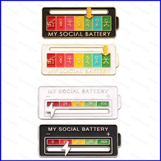 เข็มกลัดโลหะ ลายการ์ตูนน่ารัก GP1 My SOCIAL BATTERY Power My physical PG1