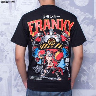 ขายร้อน ใหม่ขายร้อน Clowor Cyborg Franky &amp; Franky Shogun Strawhat Pirates Crew Anime One Piece T-shirt  เสื้อยืดลำลอง