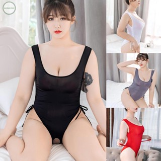 GORGEOUS~Womens Jumpsuits Glossy Leotard Lingerie Nightwear Romper Sexy Sleeveless