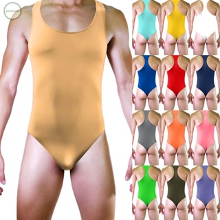 GORGEOUS~Men Bodysuit Solid Backless Breathable Bugle Pouch Clubwear Comfortable