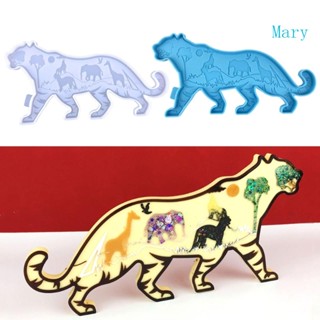 Mary Tiger แม่พิมพ์ซิลิโคนเรซิ่น อีพ็อกซี่ รูปเสือ สําหรับตกแต่งผนังบ้าน