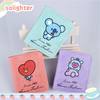 SOLIGHTER กระเป๋าใส่เหรียญ กระเป๋าออแกไนเซอร์ กระเป๋าหนัง PU กระเป๋าเก็บหูฟัง น่ารัก