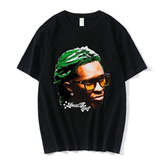 เสื้อยืด พิมพ์ลายกราฟฟิค Rapper Young Thug Thugger สไตล์ฮิปฮอป สตรีท ฮาราจูกุ แฟชั่นฤดูร้อน สําหรับผู้ชาย 