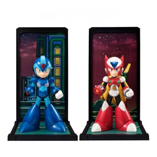 Kit 2 Bonecos Megaman Azul /Zero Tamashii Buddies Vemelho 12 cm Action Figure Colecionável Presente De Aniversário Decoração