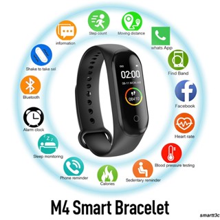 Ready M4 Smart Band ความดันโลหิตเครื่องวัดอัตราการเต้นของหัวใจ Pedometer สร้อยข้อมือกีฬา