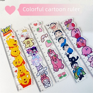 【พร้อมส่ง】 ไม้บรรทัดอะคริลิก Sanrio Winnie The Pooh ขนาด 15 ซม. Ins ไม้บรรทัดวัดภาพวาดนักเรียนการ์ตูนน่ารัก