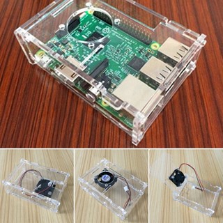 ชุดเคสป้องกัน กันฝุ่น สําหรับคอมพิวเตอร์ Raspberry Pi 3B