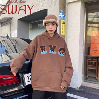 SWAY เสื้อกันหนาว เสื้อแขนยาว เสื้อฮู้ด คุณภาพสูง Durable New Style ทนทาน WWY23909PU36Z230909