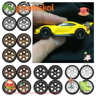 Greateskol ยางล้อรถ DIY 1/64 โมเดลล้อรถ Hotwheels ของเล่นอะไหล่ดัดแปลงบ้าน