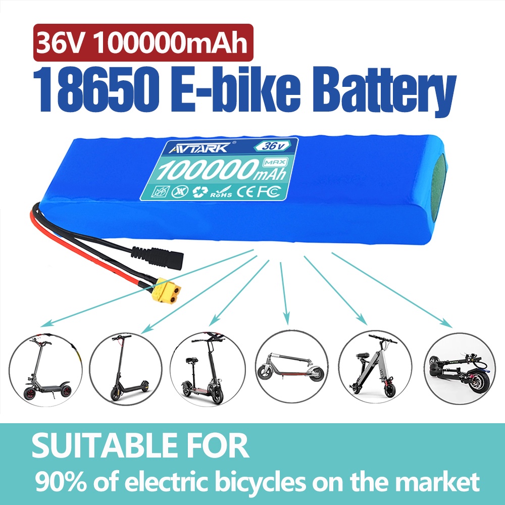 High Power 10S3P 36V 100Ah Battery ebike Battery Pack, 18650 Li-ion Batteries for Electric Scooter