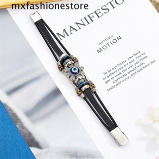 Mxfashione สร้อยข้อมือ ตาปีศาจ พังก์ เรียบง่าย ผู้หญิง แฟชั่น ออกแบบบุคลิกภาพ ฮิปฮอป สายรัดข้อมือผู้ชาย