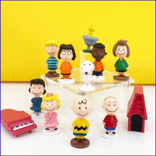 Gp1 โมเดลฟิกเกอร์ PEANUTS Snoopy Charlie Brown Marcie Patty Eudora PG1 ของเล่นสําหรับเด็ก เก็บสะสม 12 ชิ้น