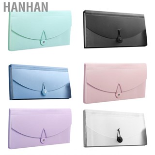 Hanhan File Folder  13 Pockets Expandable Professional Stylish Prevents Slipping for VAT Invoice