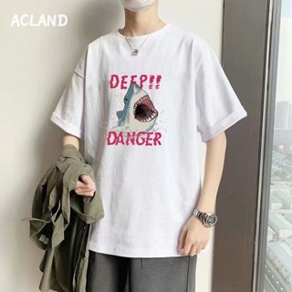 Acland เสื้อยืดผู้ชาย ผู้ชายเสื้อเชิ้ต เสื้อยืด ผ้านุ่ม ใส่สบาย ไม่หด ไม่ต้องรีด 36Z230908