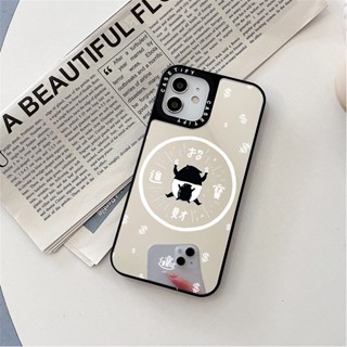 Casetify X LAIMO- SHOW ME THE MONEY เคสโทรศัพท์มือถือ PC แข็ง กันกระแทก กระจกสีเงิน สีดํา สําหรับ iPhone 15 14 13 12 11 Pro MAX IX XS MAX XR 6 6s 7 8 Plus