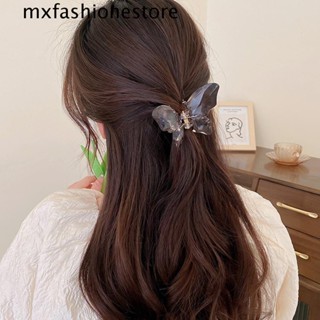 Mxfashione กิ๊บติดผมเรซิ่น รูปกรงเล็บปลาฉลาม สีโปร่งใส สําหรับผู้หญิง 3 ชิ้น ต่อชุด