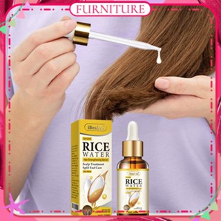 ♕ Ibealee Rice Water Ginger King Hair Nutrient Serum Anti Hair Loss Promote Hair Growth Strengthen Scalp Essential Oil Repair Damage Hair Natural Ingredient Body Care 20ml เฟอร์นิเจอร์