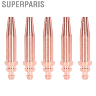 Superparis 5Pcs Acetylene Cutting Tips Copper Integral Flame Accessories❀