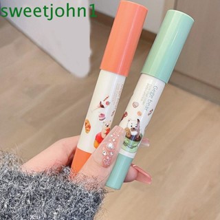 Sweetjohn เครื่องสําอาง ลิปสติก ลิปกลอส กันน้ํา ให้ความชุ่มชื้น ติดทนนาน แบบพกพา