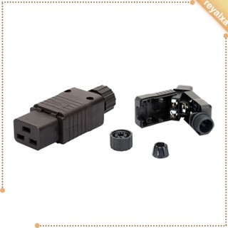 [Reyalxa] ซ็อกเก็ตเชื่อมต่อสายไฟ IEC 320 C19 IEC 320 C19 16A 20A