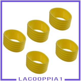 [Lacooppia1] ด้ามจับไม้เทนนิส แบดมินตัน สีเหลือง 5 แพ็ค