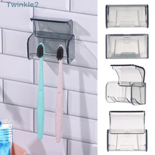 Twinkle ที่แขวนแปรงสีฟัน แบบติดผนัง กันฝุ่น ระบายน้ํา ติดตั้งง่าย