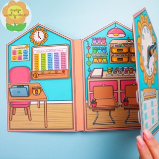 Toplan หนังสือจําลอง หนังสือเงียบ แฮนด์เมด DIY ของเล่นเสริมการเรียนรู้เด็ก