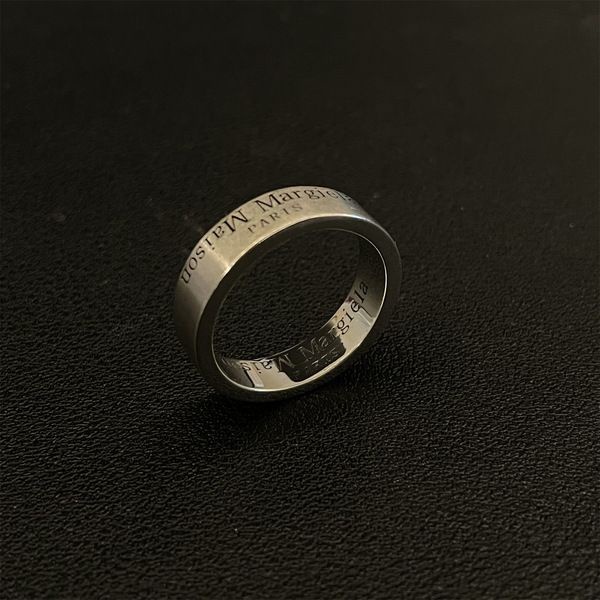 พร้อมส่ง * แหวนเงิน 925 ถอยหลังอัตโนมัติ สไตล์ Margiela ของแท้ สําหรับคู่รัก