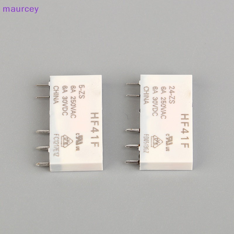 Maurcey รีเลย์พาวเวอร์ HF41F-24-ZS HF41F-12-ZS HF41F-5-ZS HF41F-5-HS HF41F-12-HS HF41F-24-HS 41F HF4