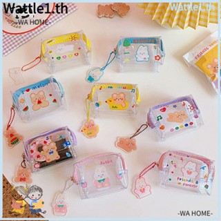 Wttle กระเป๋าสตางค์ PVC แบบใส ขนาดเล็ก น่ารัก