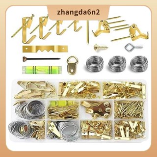 【พร้อมส่ง】ชุดตะขอแขวนรูปภาพ โลหะ 314 ชิ้น พร้อมตะปู และลวดแขวน