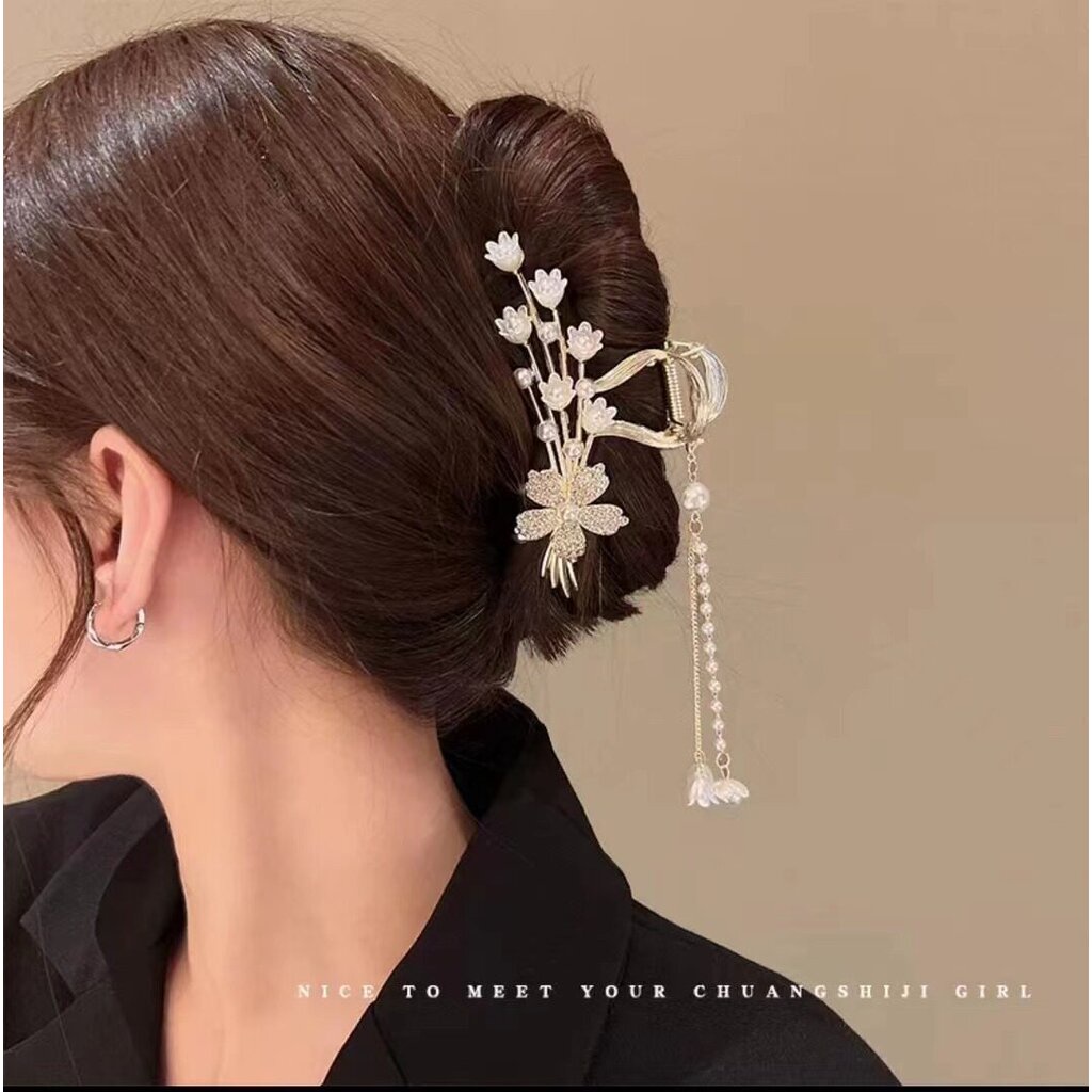 26CHAYA✨ หนีบผม ดอกไม้ ผีเสื้อ ประดับพลอย มุก เรียบ หรู ดูดี กิ๊บติดผมผู้หญิง - รูปที่ 2