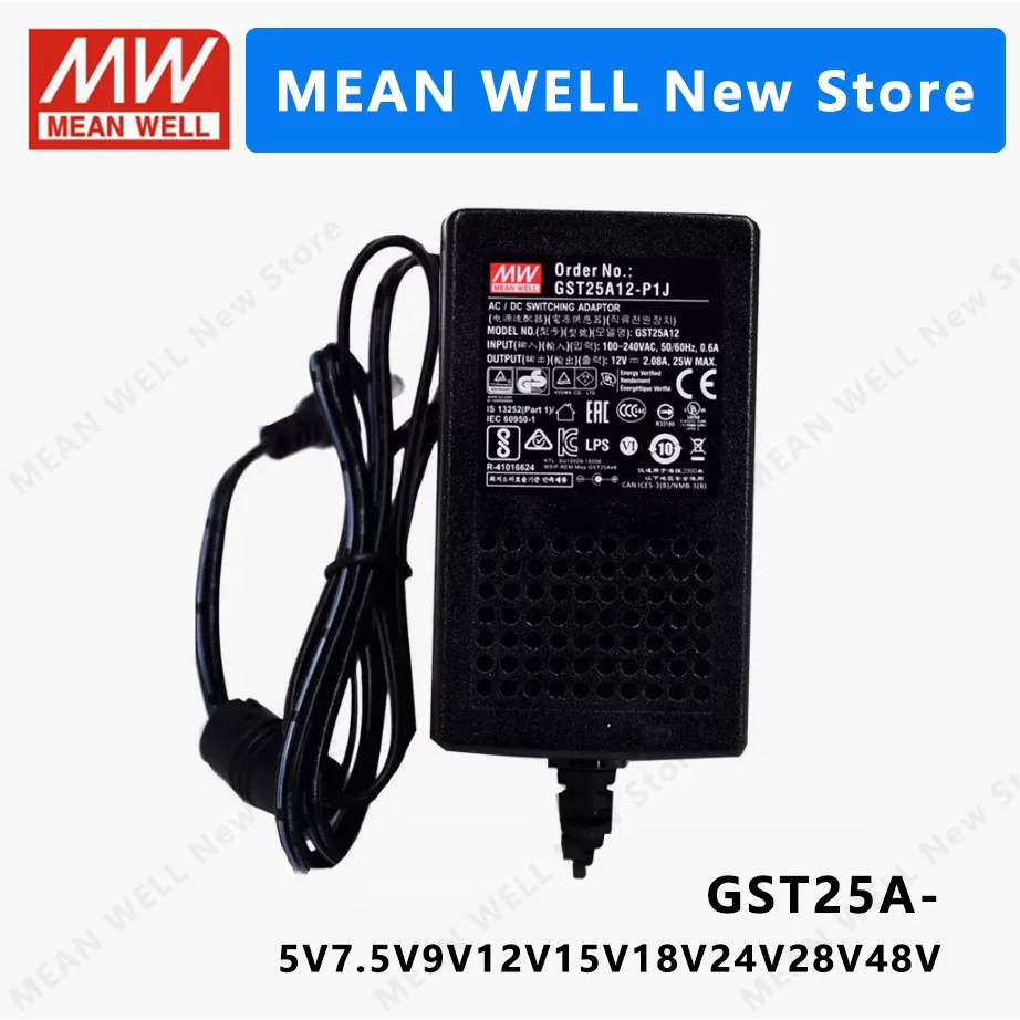 Mean WELL GST25A GST25A05-P1J GST25A07-P1J GST25A09-P1J GST25A12-P1J GST25A25A24A25A25A2A1J 25W GST2
